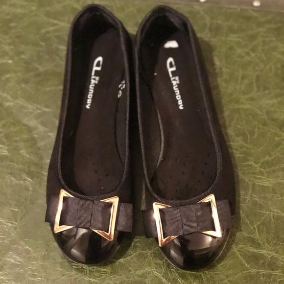CL by Laundry Shoes - CL Laundry black bow flats